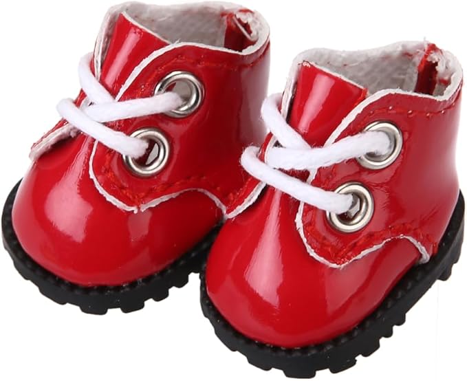 3 Pairs of Doll Shoes Suitable for 17cm Dolls, 3 Colors Suitable for Different Clothing Styles, 17cm Doll Accessories (Colors F)