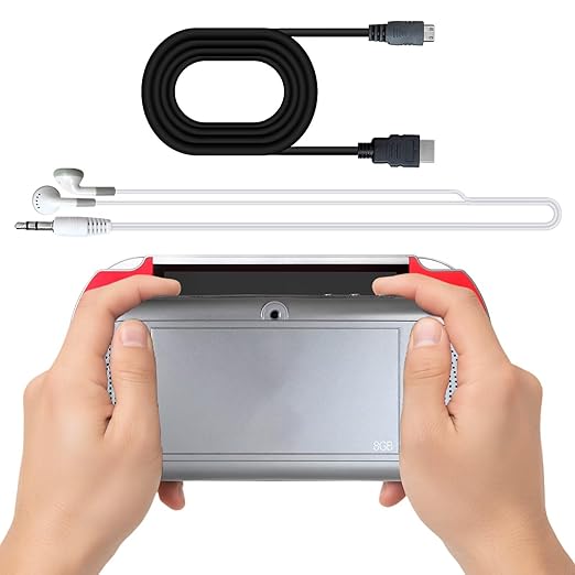 2025 New Handheld Game Console, 5.1" Classic Retro Portable Video Game Console (Red)