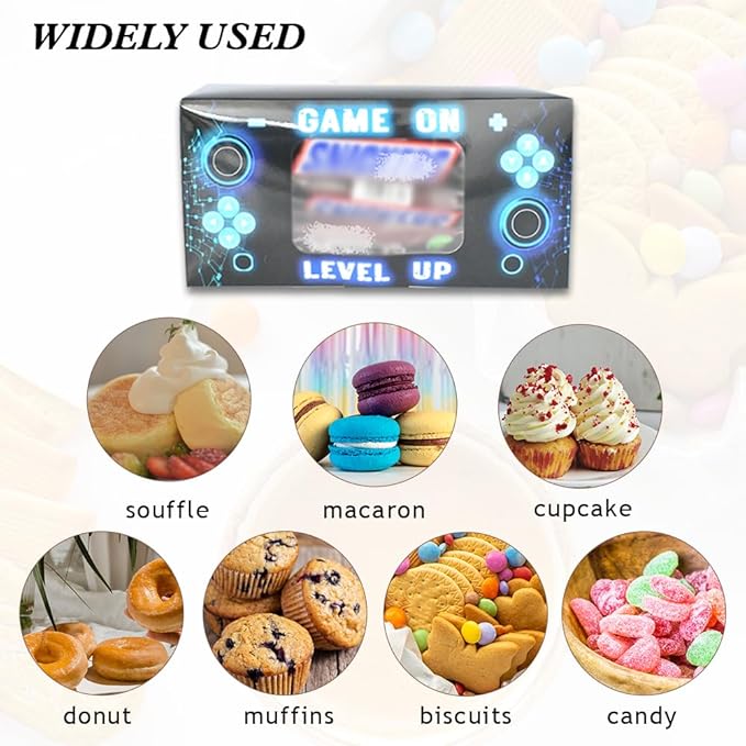 Shescrzionu Video Game Party Favors Boxes 12 PCS-Perfect Gamer Party Favors,Party Favor Boxes with Window -Aa11