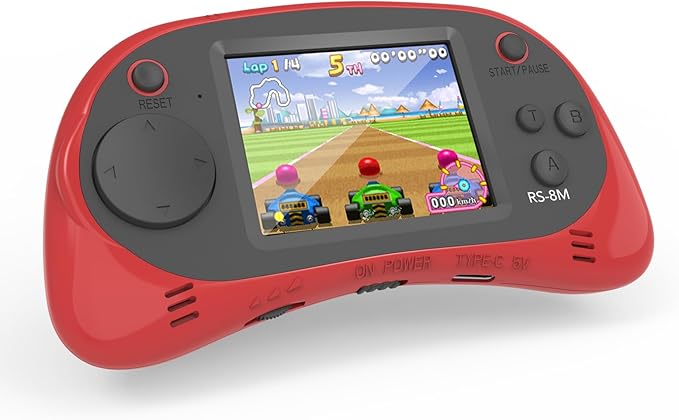 Handheld Games for Kids -16 Bit Retro Video Game with 220 HD Electronic Games - 2.5'' IPS Portable Travel Game Gifts for Boys Girls Ages 4-12