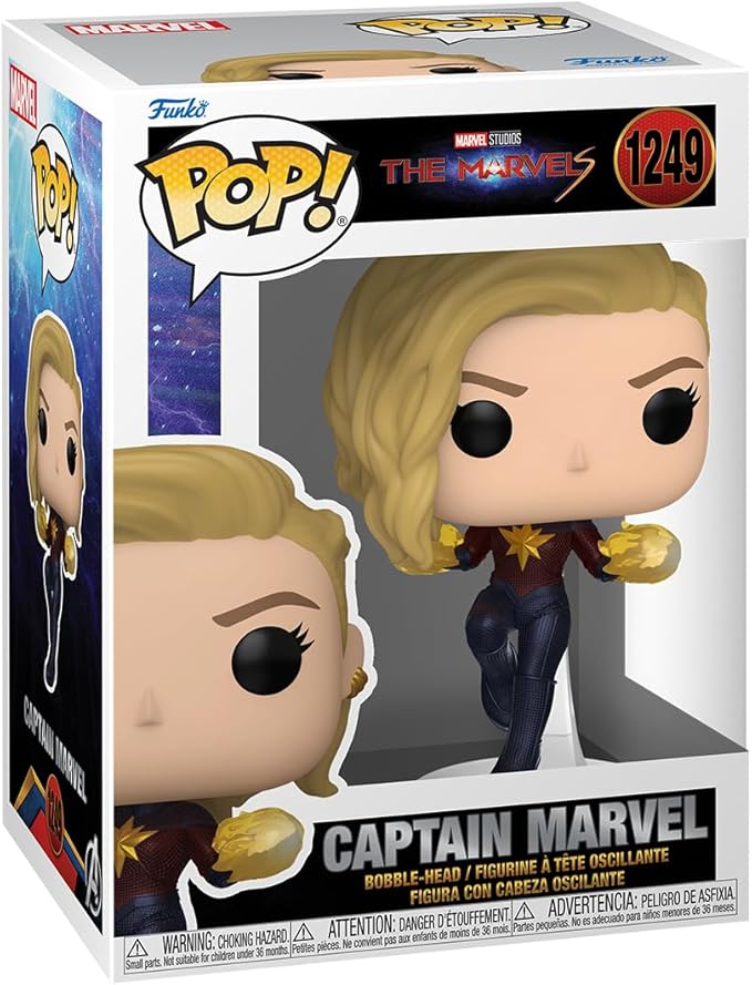 Funko POP! Vinyl: The Marvels - Captain Marvel - Collectable Vinyl Figure - Gift Idea - Official Merchandise - for Kids & Adults - Movies Fans - Model Figure for Collectors and Display