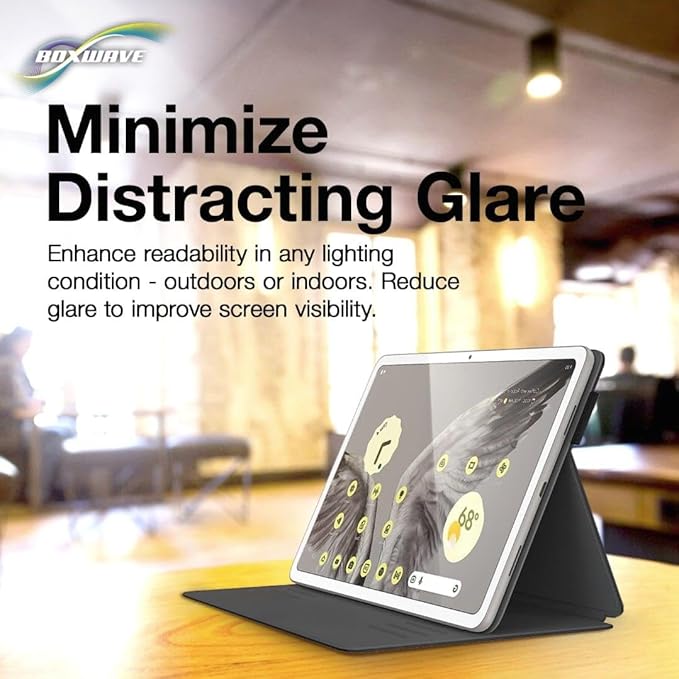BoxWave Screen Protector Compatible with My Arcade Dig Dug Micro Player - ClearTouch Anti-Glare ToughShield 9H (2-Pack), Anti-Glare 9H Tough Flexible Film Screen Protector