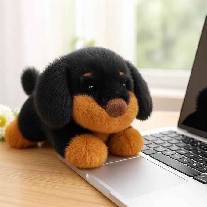 Adorable Plush Dachshund Dog Stuffed Animal Soft Plush Toy Cute Birthday Gifts for Boys Girls Kids Toddlers