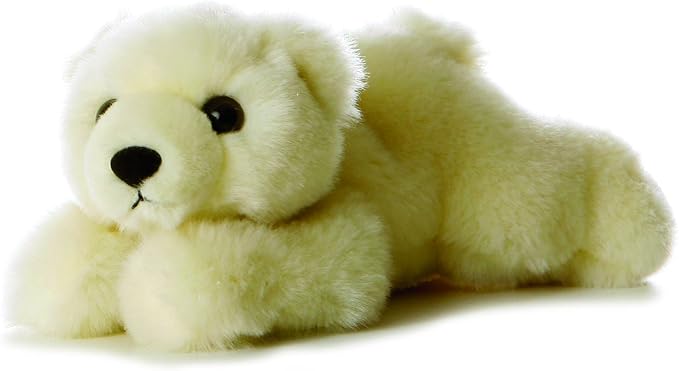 Aurora® Adorable Mini Flopsie™ Lil' Slushy™ Stuffed Animal - Mini Companions Ready for Playful Adventures - for Kids All Ages, Toddlers, Adults, and Families - White 8 Inches