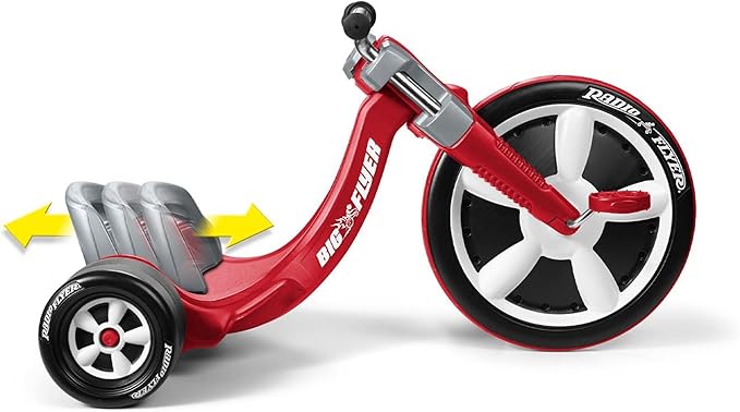 Radio Flyer Deluxe Big Flyer, Outdoor Toy for Kids Ages 3-7, Red Toddler Bike