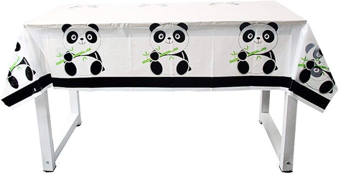 Panda Party Supplies, 20 plates, 20 napkins and 1 tablecloth