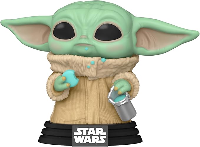 Funko POP! Star Wars: The Mandalorian - Grogu (The Child, Baby Yoda) with Cookie - Collectible Vinyl Figure - Gift Idea - Official Merchandise - for Kids & Adults - TV Fans