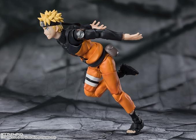 TAMASHII NATIONS - Naruto Shippuden - Naruto Uzumaki -The Jinchuriki Entrusted with Hope, Bandai Spirits S.H.Figuarts Action Figure