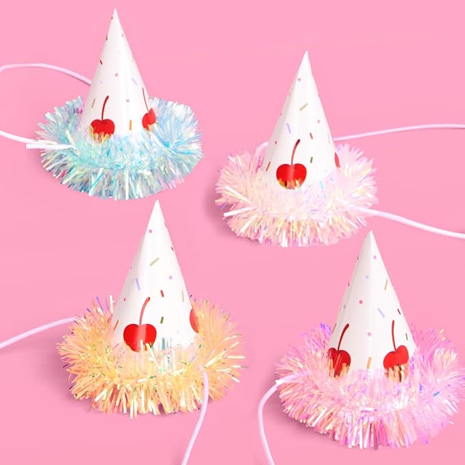 xo, Fetti Mini Party Hats – 10 Party Hats | Dog Cat Birthday, Pet Party, Birthday Cake, Cute Stuffed Animals, Colorful, Fun, Celebration