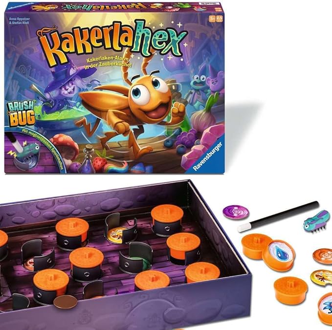 Ravensburger 24832 Cockerlahex Memorial and Action Game with Electronic Cockroach for Young and Old, for 2-4 People, Suitable from 5 Years