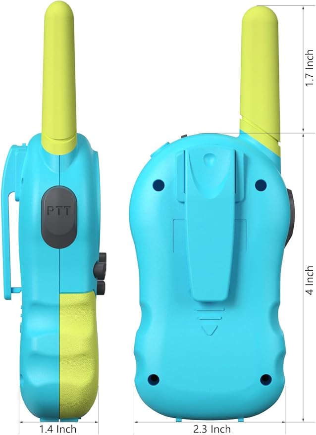 FOREDOM Rechargeable Walkie Talkies for Kids Walkie Talkies Long Range for Boy & Girl Age 3 Years and Above Birthday Toys - 2 Pack