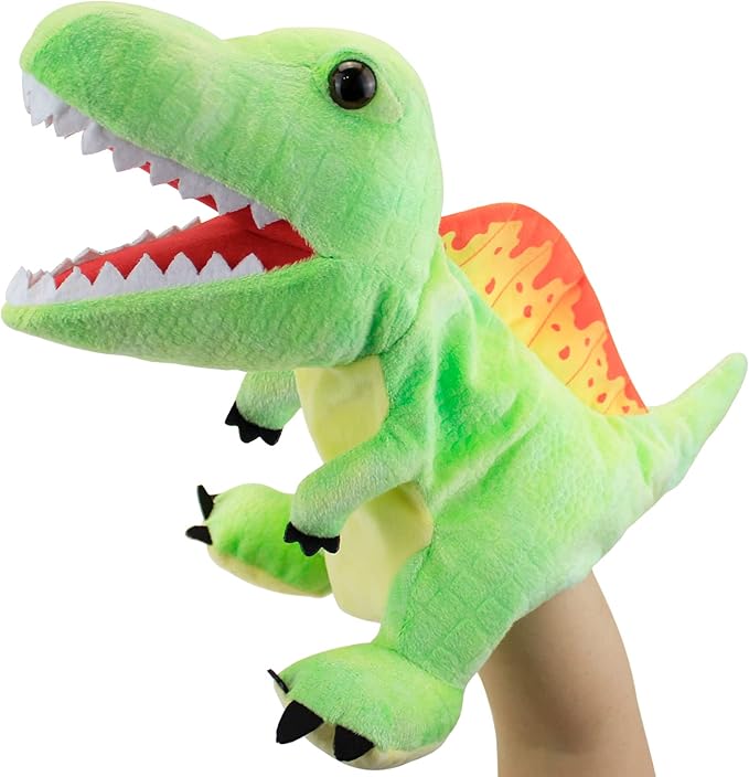 Dinosaur 10 Set Moderate Size Hand Puppets for Kids, Dinosaur Hand Puppets, Plush Puppet, Stuffed Hand Puppet, Dinosaur Toy, Puppet Story Toys, Dinosaur Toys for Kids