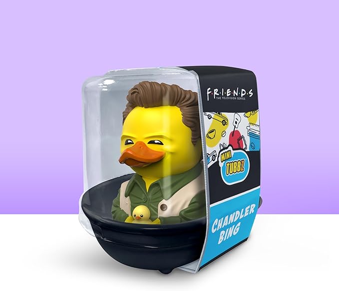 TUBBZ Mini Chandler Bing Collectible Vinyl Rubber Duck Figure - Official Friends Merchandise - Retro Comedy Movies & TV