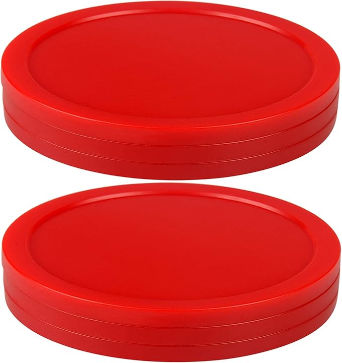 ONE250 3 1/4 inch Air Hockey Pucks, Full Size Goal Packs Replacement Accessories for Game Tables (6 Pcs)
