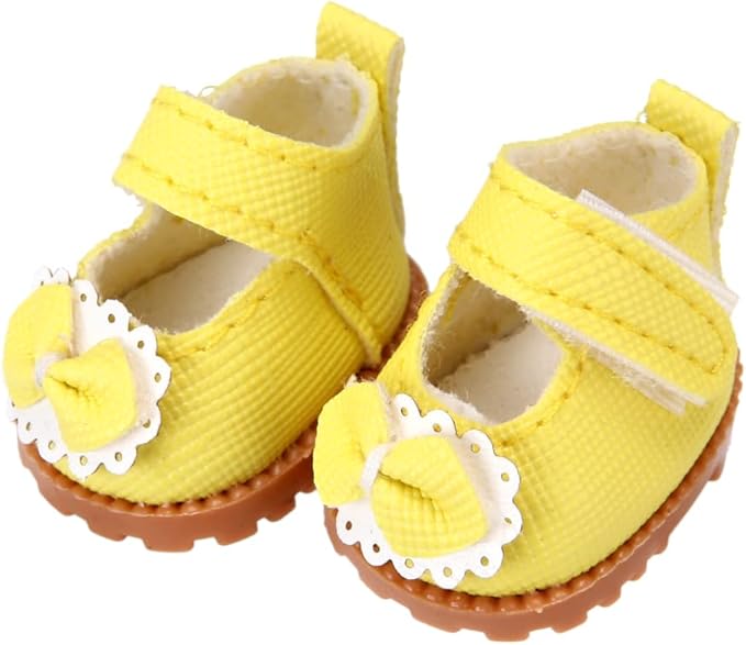 3 Pairs of Doll Shoes Suitable for 17cm Dolls, 3 Colors Suitable for Different Clothing Styles, 17cm Doll Accessories (Colors C)