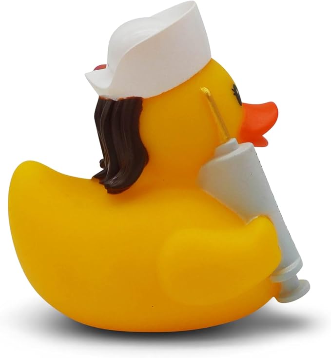 Funny Rubber Duck – Hilarious Decorative Duck for Bathroom, Desk, or Gag Gift – Quirky Collectible with Sarcastic Quote – Great Gift for Adults, Coworkers, or Friends-Nurse