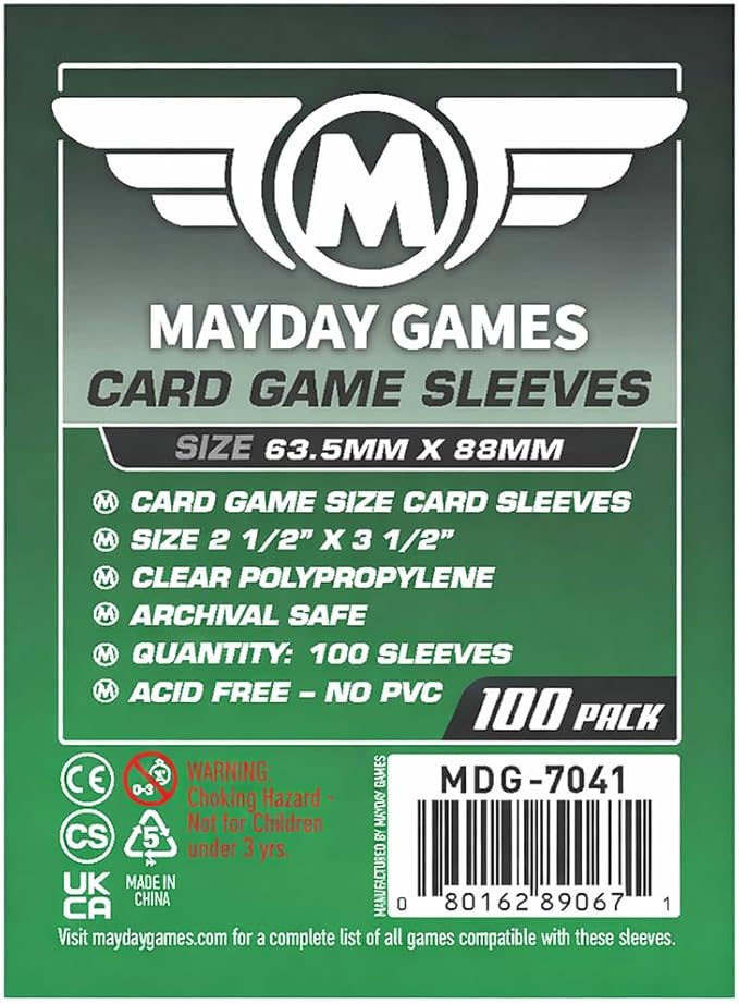 Mayday Games Dead of Winter Game Accessory- Standard Card Sleeve Bundle