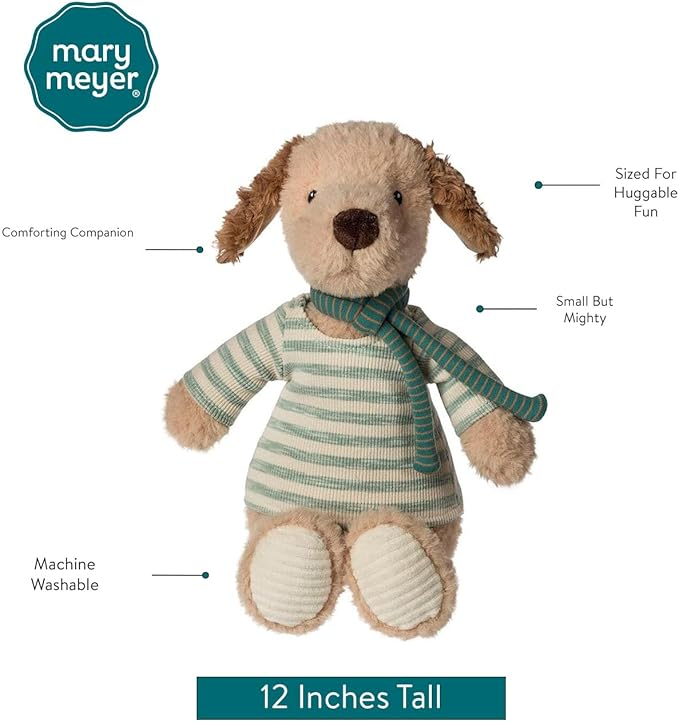 Mary Meyer Stuffed Animal Plush Soft Toy, 12-Inches, Weston Tails Dog