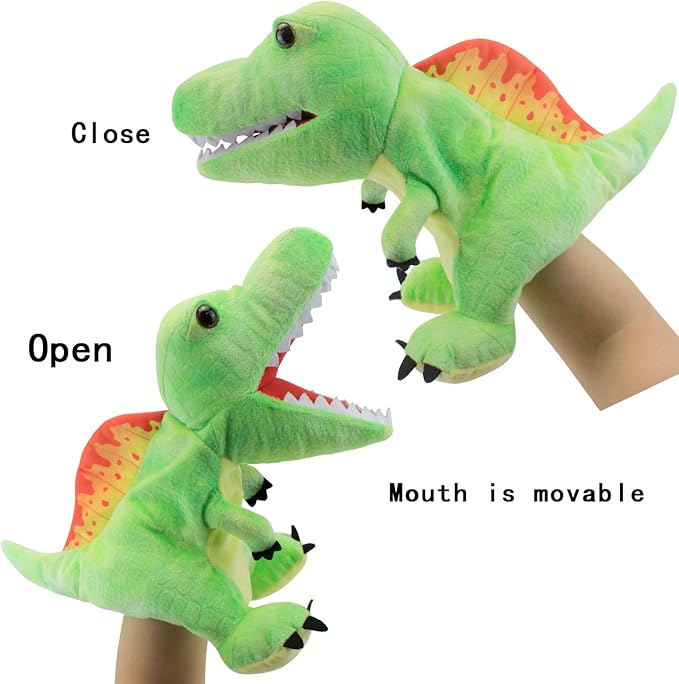 Dinosaur 10 Set Moderate Size Hand Puppets for Kids, Dinosaur Hand Puppets, Plush Puppet, Stuffed Hand Puppet, Dinosaur Toy, Puppet Story Toys, Dinosaur Toys for Kids
