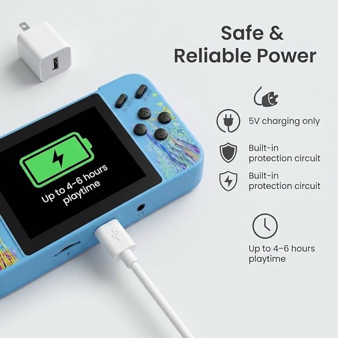 Handheld Game for Kids Toys Gifts - Mini Game Machine Preloaded 220 Video Games, Kids Electronics Toys for Boys Girls Portable Gaming Player