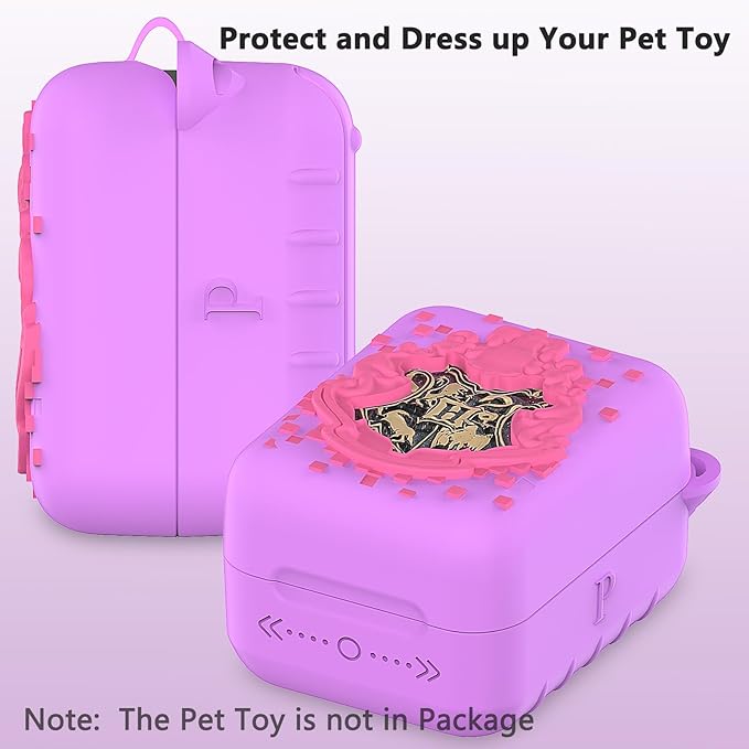 JCHPINE Silicone Cover Case for Bitzee Harry Potter Interactive Digital Pet, Protective Cover for Harry Potter Bitzee Pets Accessories (Purple)