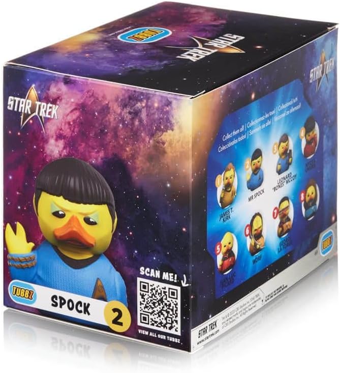 TUBBZ Boxed Edition Spock Collectible Vinyl Rubber Duck Figure - Official Star Trek Merchandise - TV, Movies & Video Games