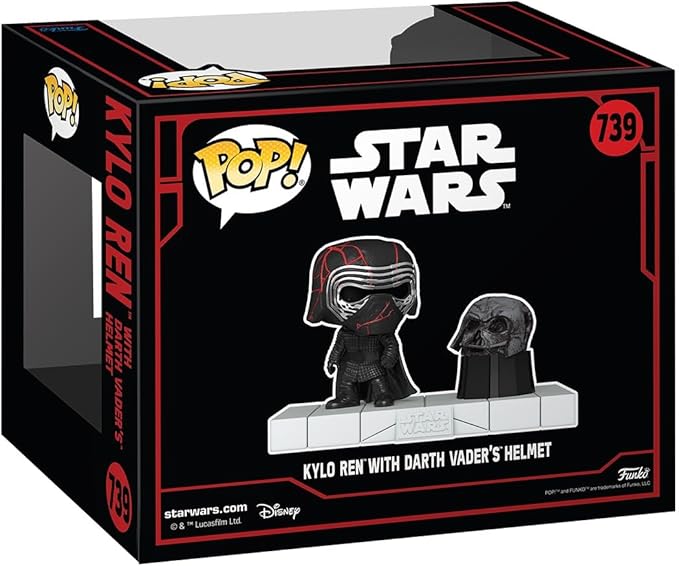 Funko Pop Deluxe: Star Wars: Star Wars Darkside - Kylo Ren with Darth Vader's Helmet - Collectable Vinyl Figure - Gift Idea - Official Merchandise - Toys for Kids & Adults - Sci-Fi Fans