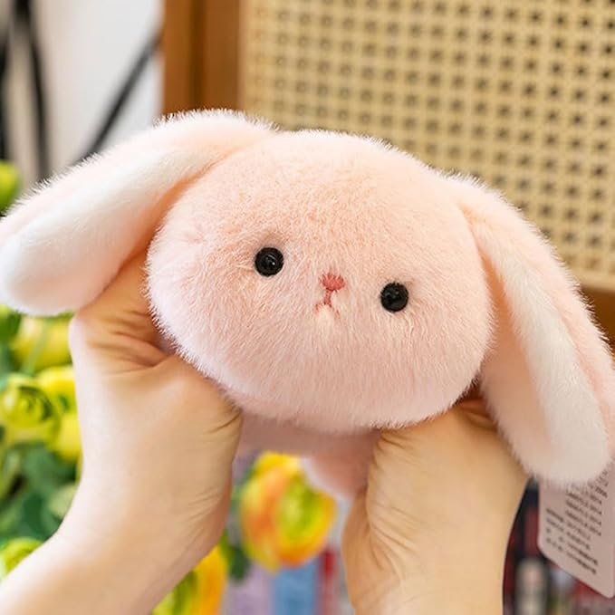 Rabbit Stuffed Animal Cute Plush Doll Toy 7inch for Girls Boys Christmas (pa Pink Rabbit)