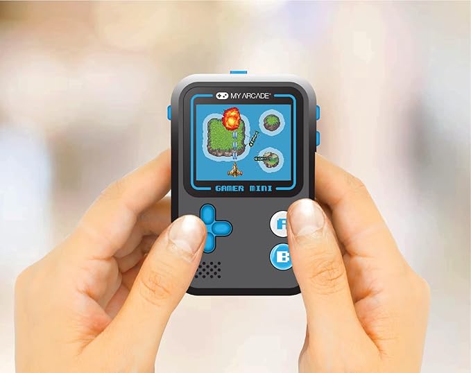 My Arcade Gamer Mini Classic-Blue: Miniature Handheld Gaming System Packed with 160 Games, 1.8" Color Display (DGUN-3926)