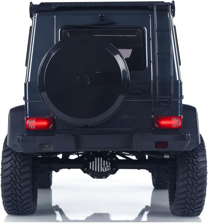 1/8 Remote Control Off Road Vehicle Portal Axle Differential Lock AWD 2Speed Gearbox 775 Brushed Motor PNP Model Crawler Car(Grey)