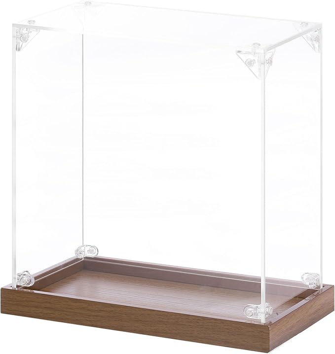 MECCANIXITY Acrylic Display Case, 8"x4"x8" Clear Display Box Assemble Dustproof Storage Organizer Showcase for Collectibles Action Figures
