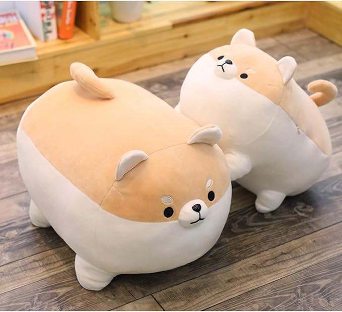 Auspicious beginning Shiba Inu Stuffed Animal Plush - 15.8'' Cute Corgi Dog Pillow and Toy, Soft Anime Kawaii Christmas Birthday Gifts for Boys and Girls Stuffed Animals Kawaii Decor