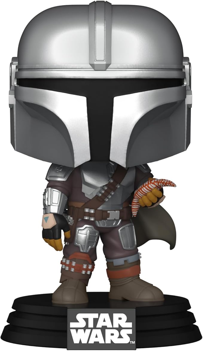 Funko Pop Star Wars: The Book of Boba Fett - The Mandalorian with Pouch - Collectable Vinyl Figure - Gift Idea - Official Merchandise - Toys for Kids & Adults - Sci-Fi Fans