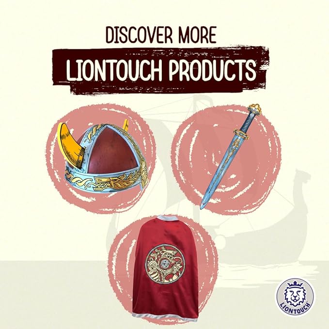 Liontouch - Viking Foam Sword, Shield & Axe | for Kids Aged 3-8 Years | Chief Harald’s Medieval Set for Little Warriors & Berserker’s Pretend Play | Safe Weapon Accessories for Dress Up & Costumes
