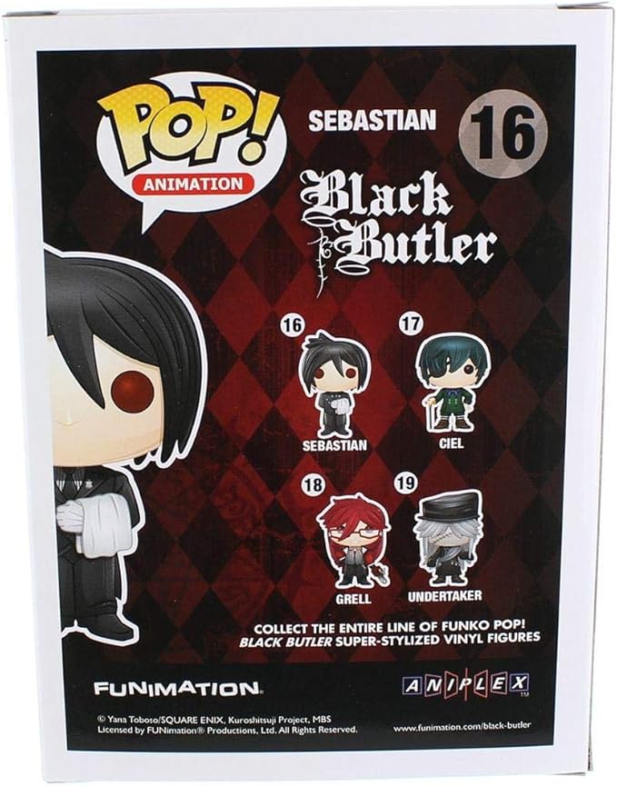 Funko POP Anime: Black Butler - Sebastian Toy Figure
