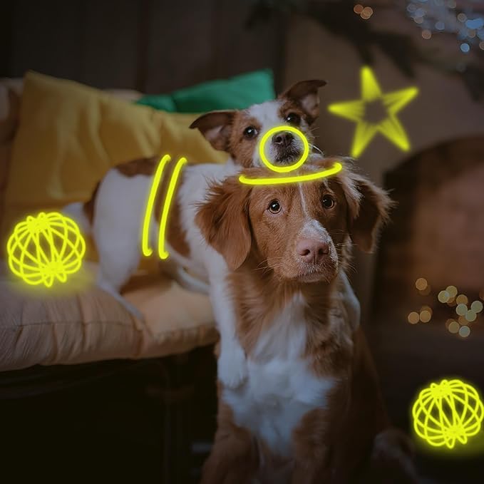 500 PCS Yellow Glow Sticks Bulk 8" Glowsticks Bracelets Necklaces with Connectors Glow in the Dark Party Supplies Light Up Neon Party Favor for Christmas New Year Easter Birthday Wedding