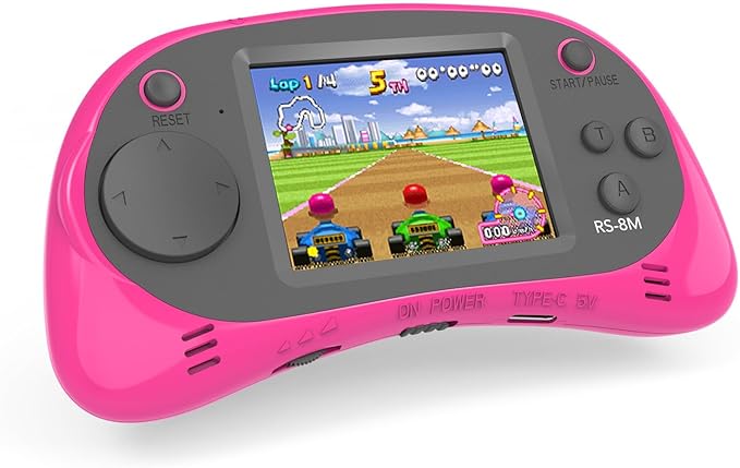 Handheld Games for Kids -16 Bit Retro Video Game with 220 HD Electronic Games - 2.5'' IPS Portable Travel Game Gifts for Boys Girls Ages 4-12