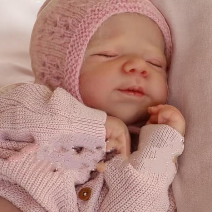 Anano Full Silicone Baby Doll-18 in Reborn Baby Dolls Silicone Full Body, Realistic Babys Doll Girl, Anatomically Correct Newborn Babys, Real Life Reborn Dolls with Accessories