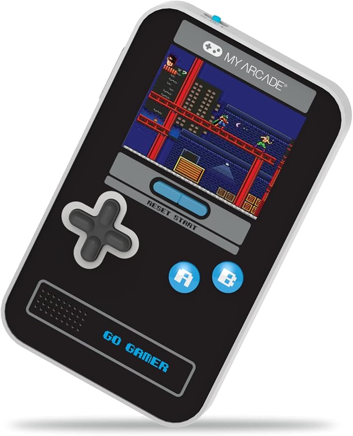 My Arcade Go Gamer Classic-Blue: Portable Electronic Game Console with 300 Games, Full Color 2.5" Screen- Fun for The Entire Family (DGUN-3913)