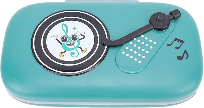 Focket Music Rhythm Game Machine, Battery Operated 6 Levels Music and Light, Electronic Organ Handheld Puzzle Game with Beat Pad for Kids 3 to 16 Years (Green)