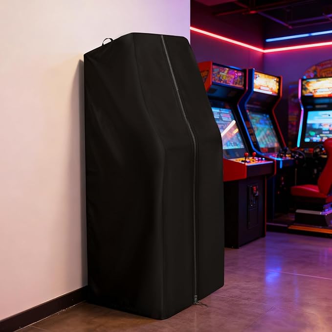 Arcade Machine Cover, Heavy Duty Protective Video Game Cover for Arcade1Up MS. PACMAN Classic SE Machine,Waterproof & Dustproof Electronic Dust Covers for Game Room，19" x 19" x 62"