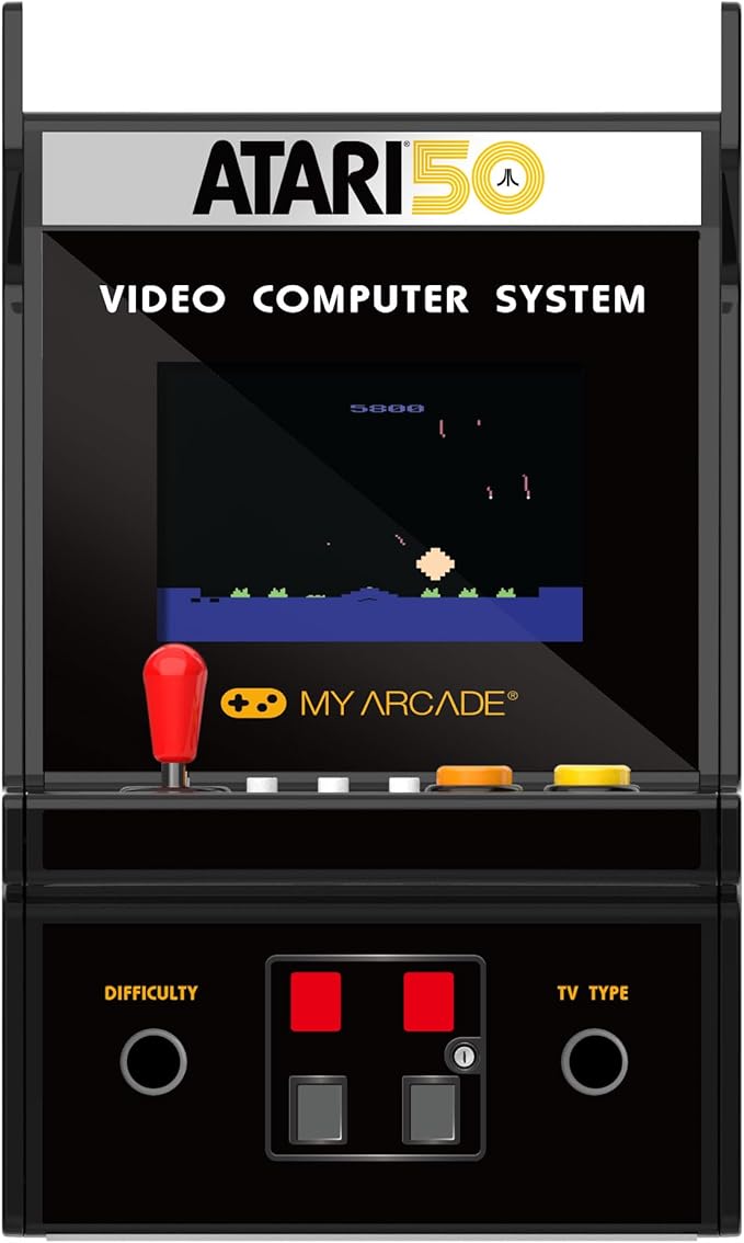 My Arcade Atari Micro Player Pro: 100 Arcade Games, 6.75" Portable Game, Retro Gaming Consoles