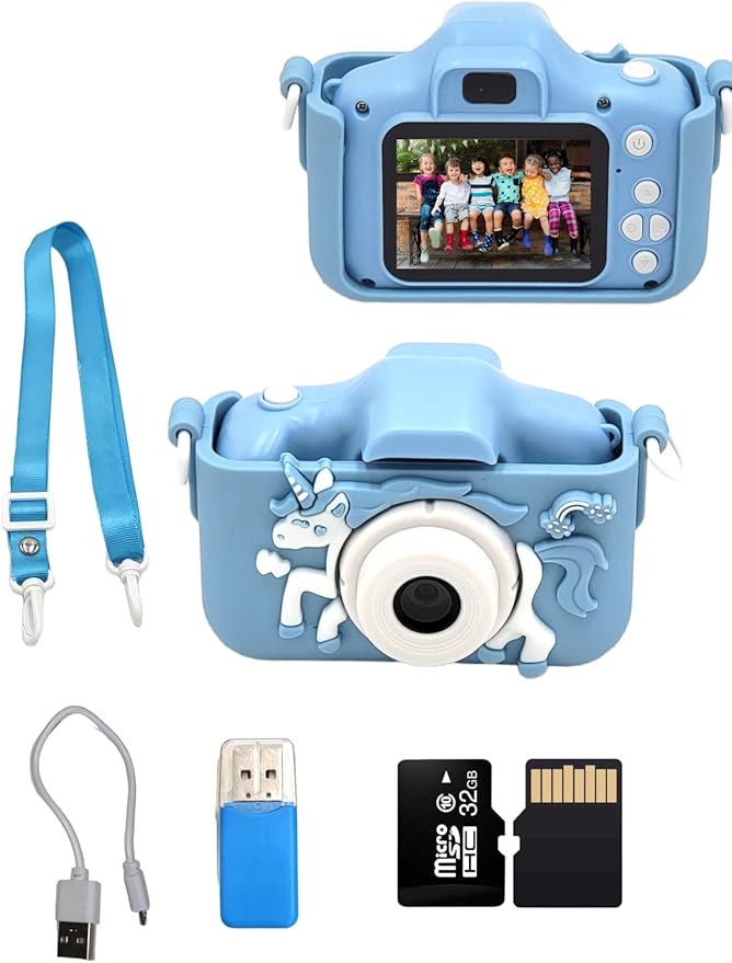 Unicorn Digital Camera Toy for Girls 6-13 Years Old, Cute Camera for Toddlers, Digital Camera Unicorn, Gift for Birthday, Christmas