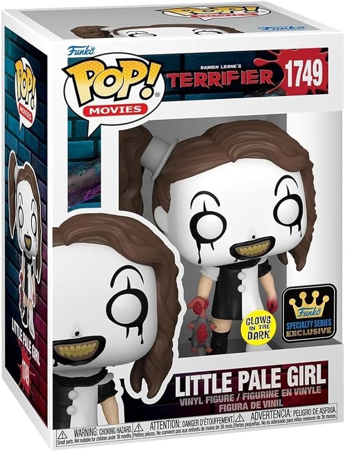 POP Funko Movies: Terrifier - Little Pale Girl (Glow-in-The-Dark) Specialty Series Vinyl Figure (Bundled with Compatible Box Protector Case), Multicolor, 3.75 Inches