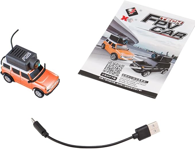 WL 6405 1/64 FPV RC Car, Full Proportional Mini Remote Control Car with APP Auto-Pairing, WiFi Module Control, Camera - RC Gift for Vehicles Fan (RTR Version)