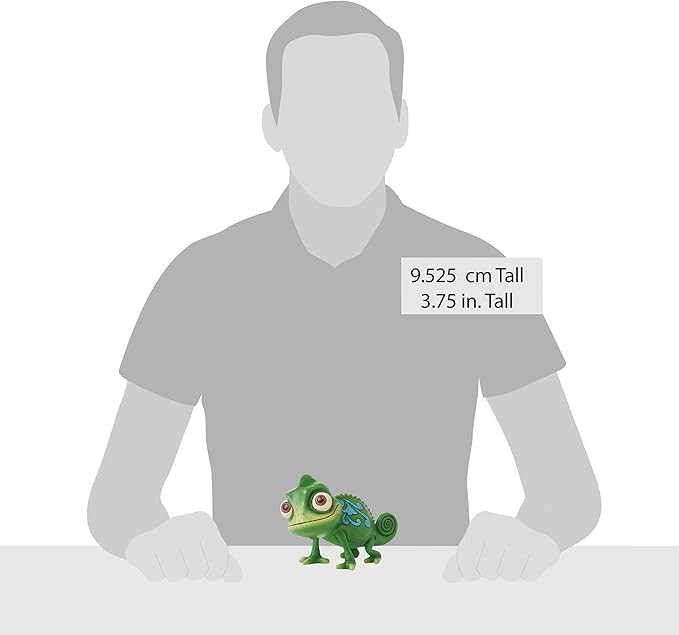 Enesco Disney Traditions Collection by Jim Shore Tangled Pascal The Chameleon Figurine- Stone Resin Hand Painted Crafted Collectible Rapunzel Disney Mini Figurines Home Decor Statue, 3.75 Inch