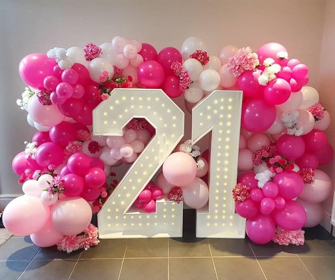 Pink and White Party Balloons,Pink Balloons 12 inch Light Pink Latex Balloons For Adult Only Event Celebration Wedding Engagement Party Decoration