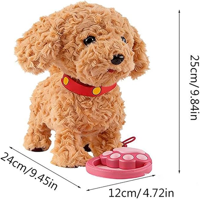 Genérico Electronic Dog Toy - Interactive Toy That Teaches Languages - Dog That Barks and Walks | for Kids of All Ages in Living Room Bedroom Home & Travel