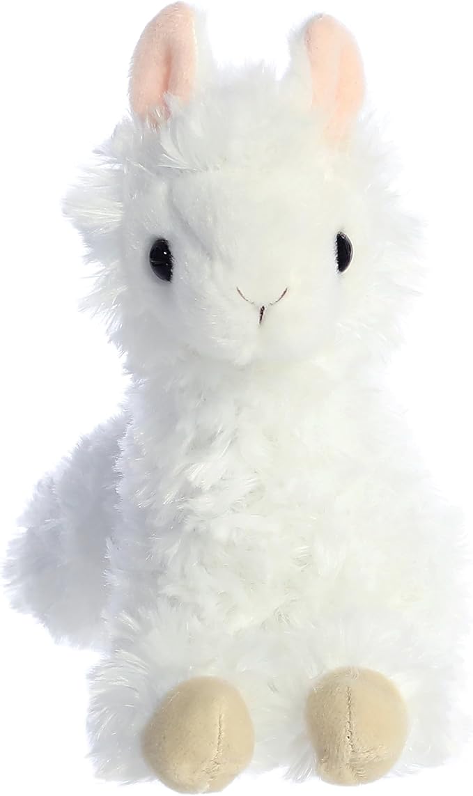 Aurora® Adorable Mini Flopsie™ Ansy Alpaca™ Stuffed Animal - Mini Companions Ready for Playful Adventures - for Kids All Ages, Toddlers, Adults, and Families - White 9 Inches