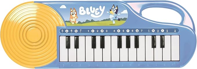 Bluey 23 Note Musical Keyboard - Portable Learn to Play Keyboard Musical Education Learning Toy for Toddlers and Preschoolers